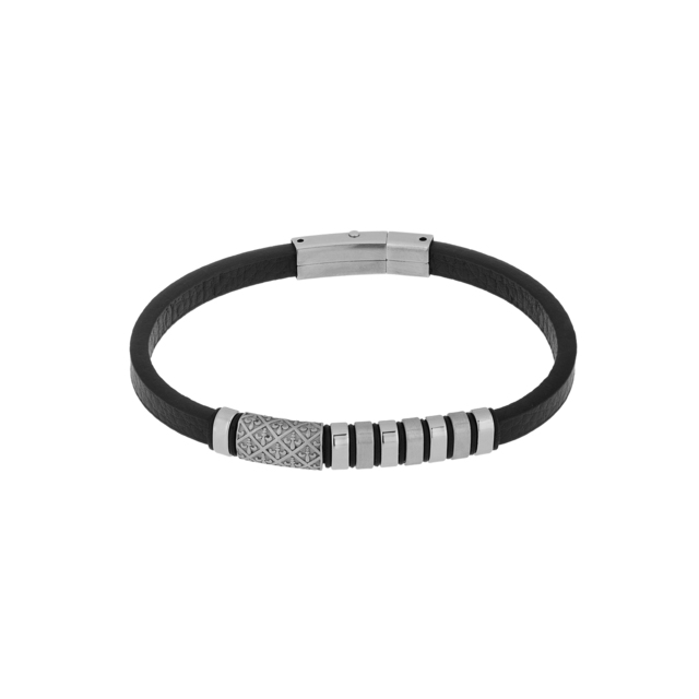 Men's Bracelet Visetti QD-BR273S Steel 316L-Leather